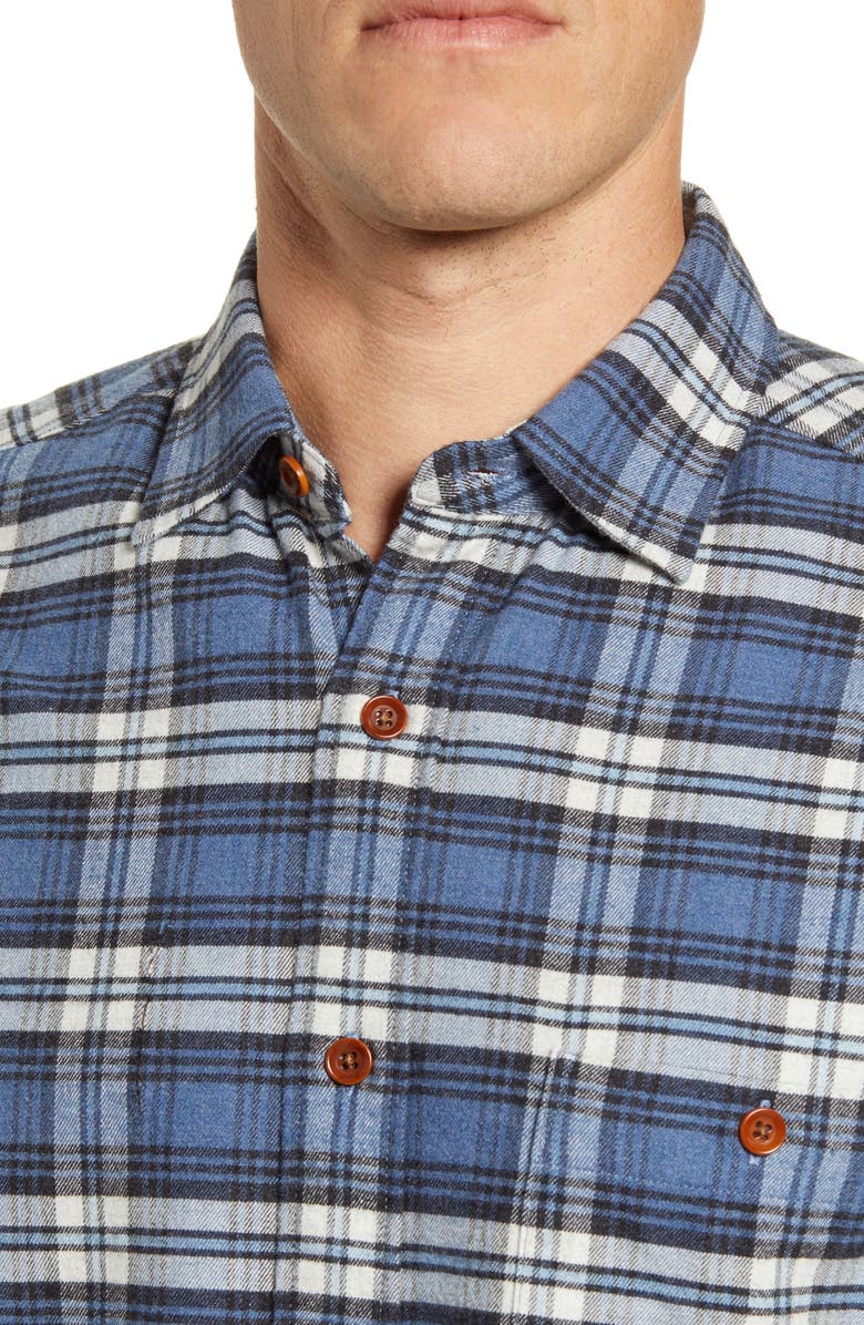 Faherty Seaview Long Sleeve Flannel Button-Up Shirt, Alternate, color, 