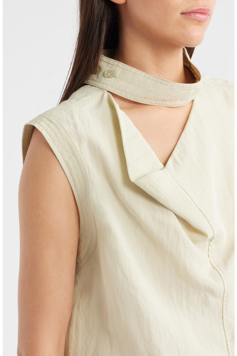 Sleeveless Cowl Neck Top, Alternate, color, GREEN DUSTY LIGHT
