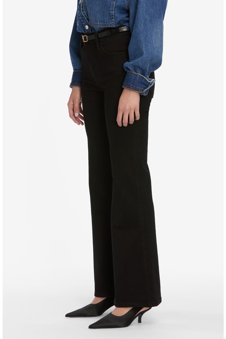 Pixie Icon High Waist Flare Jeans, Alternate, color, BLACK