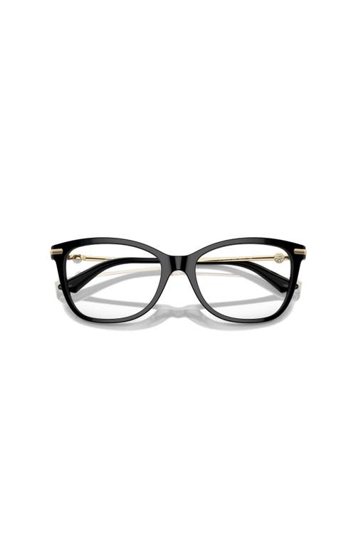 Jimmy Choo 54mm Rectangle Optical Glasses In Black
