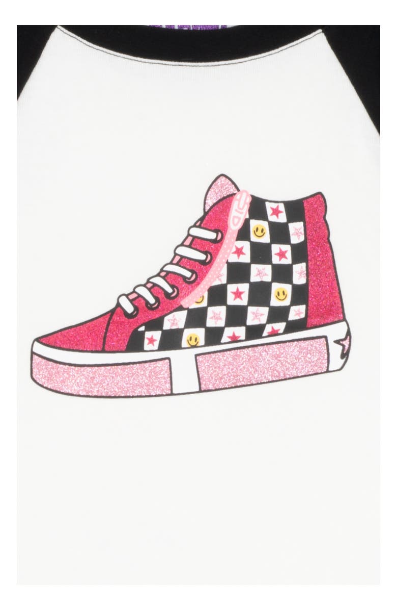 Rarity Kids' Raglan T-Shirt & Pull On Shorts Set, Alternate, color, Black