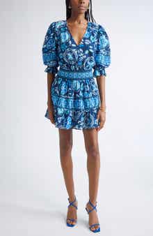 Barbara Puff Sleeve Mini Sundress