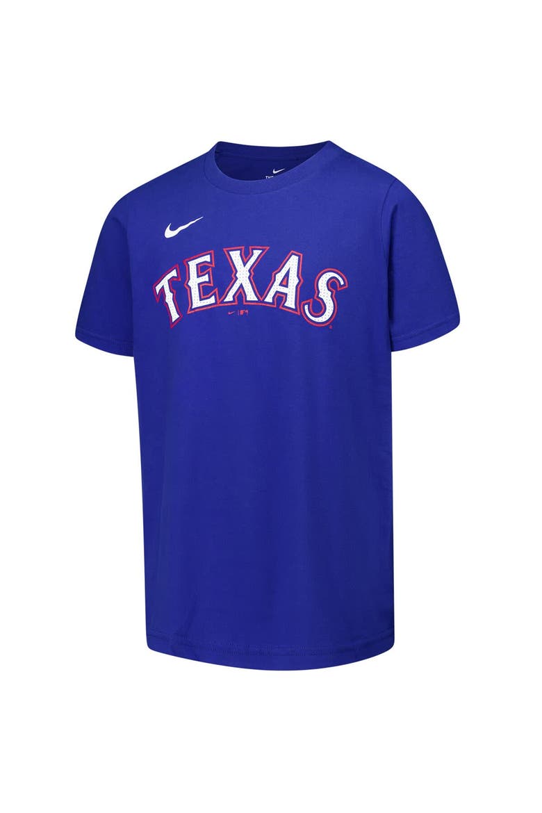 Youth Nike Evan Carter Royal Texas Rangers Name & Number T-Shirt, Alternate, color, Royal