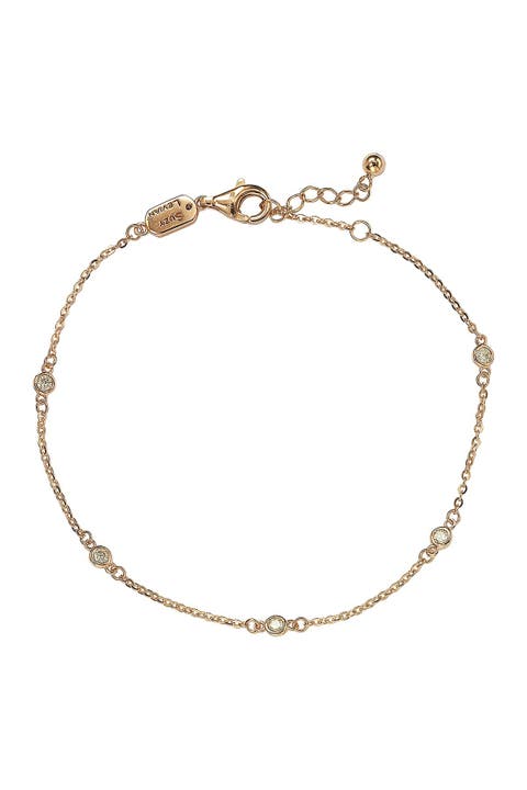 14K Rose Gold Diamond Bracelet - 0.15ctw