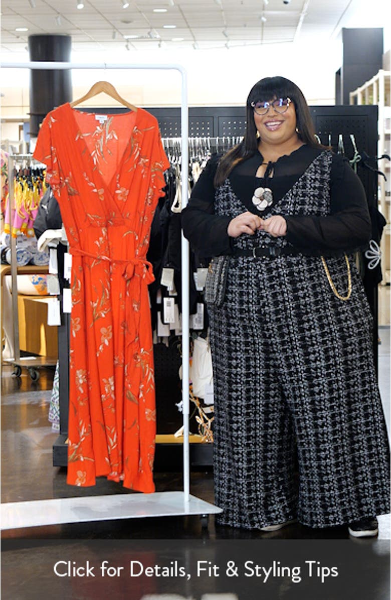 Floral Faux Wrap Maxi Dress, sales video thumbnail