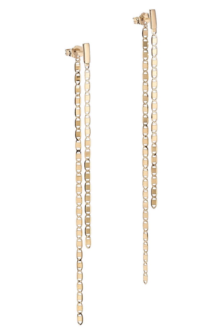 Malibu 14K Gold Linear Duster Earrings, Alternate, color, YELLOW
