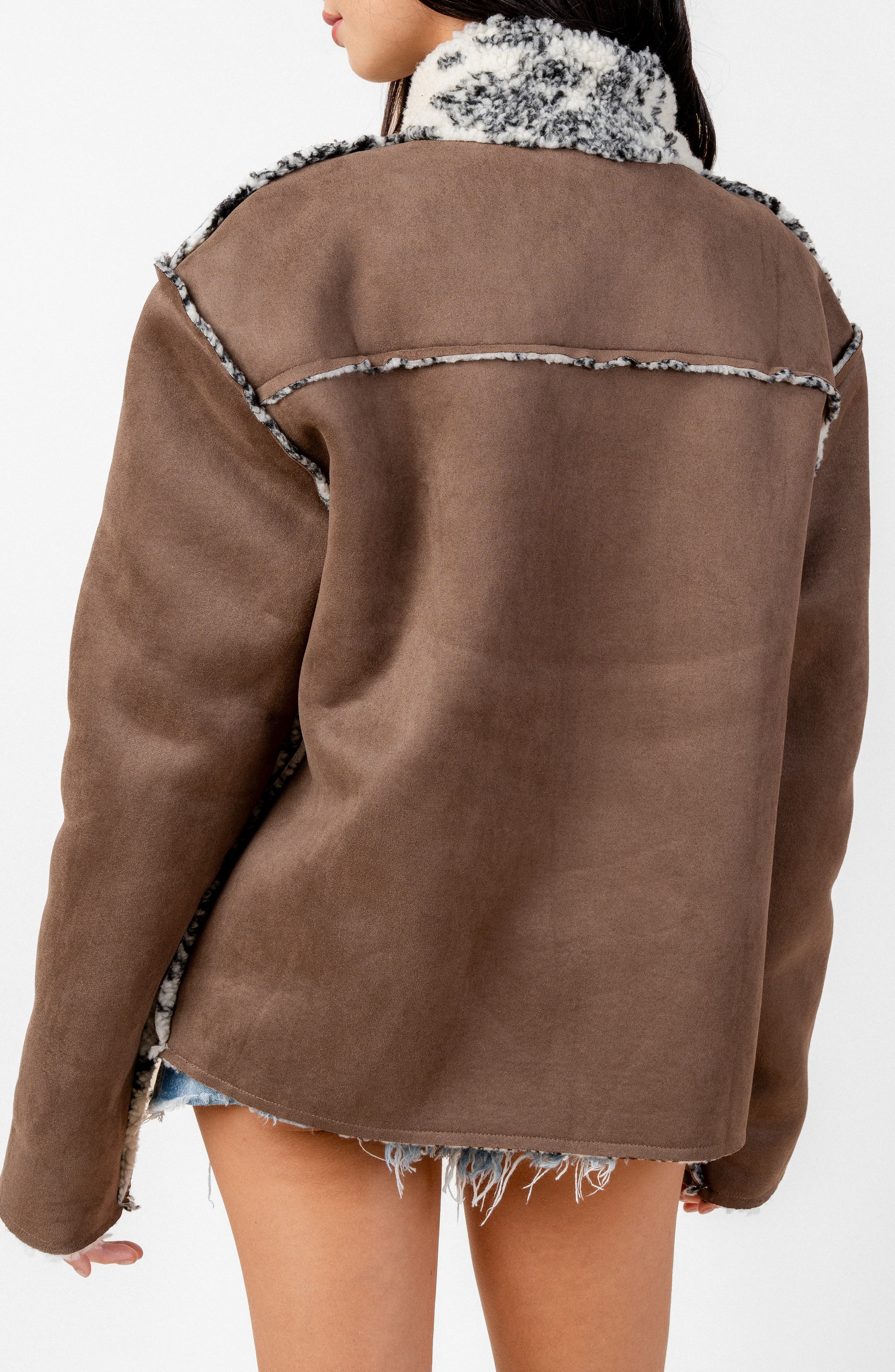 Reversible Faux Shearling Jacket - image 2