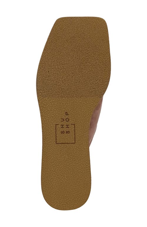 Shushop Karlie Platform Slide Sandal In Brown