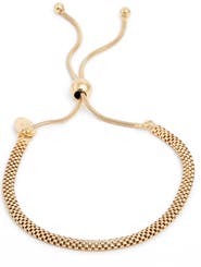 Argento Vivo Sterling Silver Argento Vivo Mesh Slider Bracelet