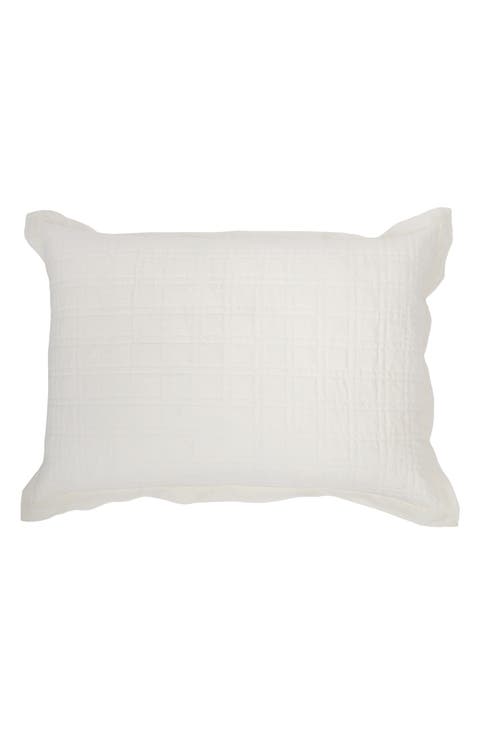 Owen Quilted Linen Pillow Sham