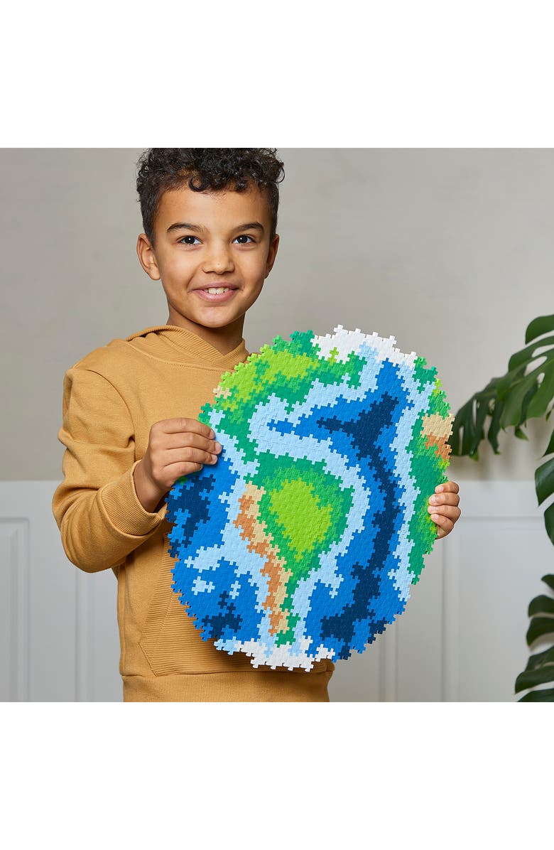 Plus-Plus USA 800-Piece Earth Puzzle by Number, Alternate, color, Multi
