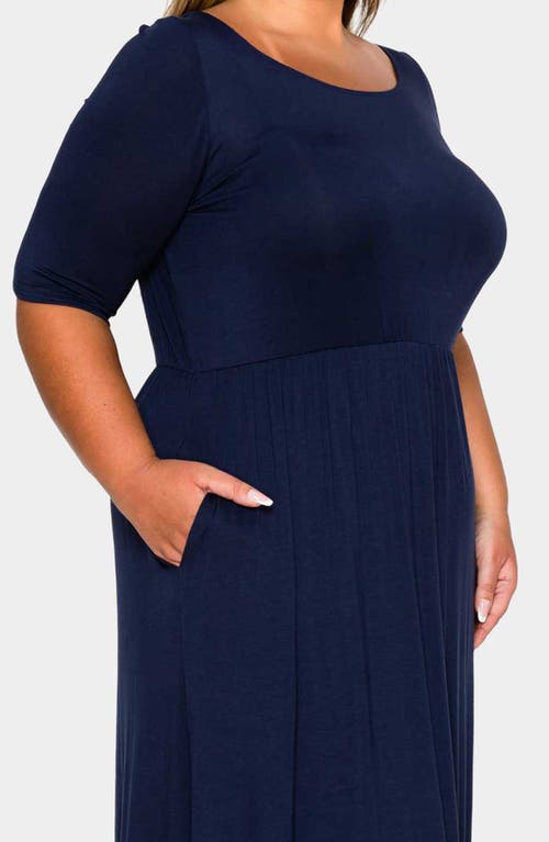 L I V D Eva Jersey Maxi Dress In Blue