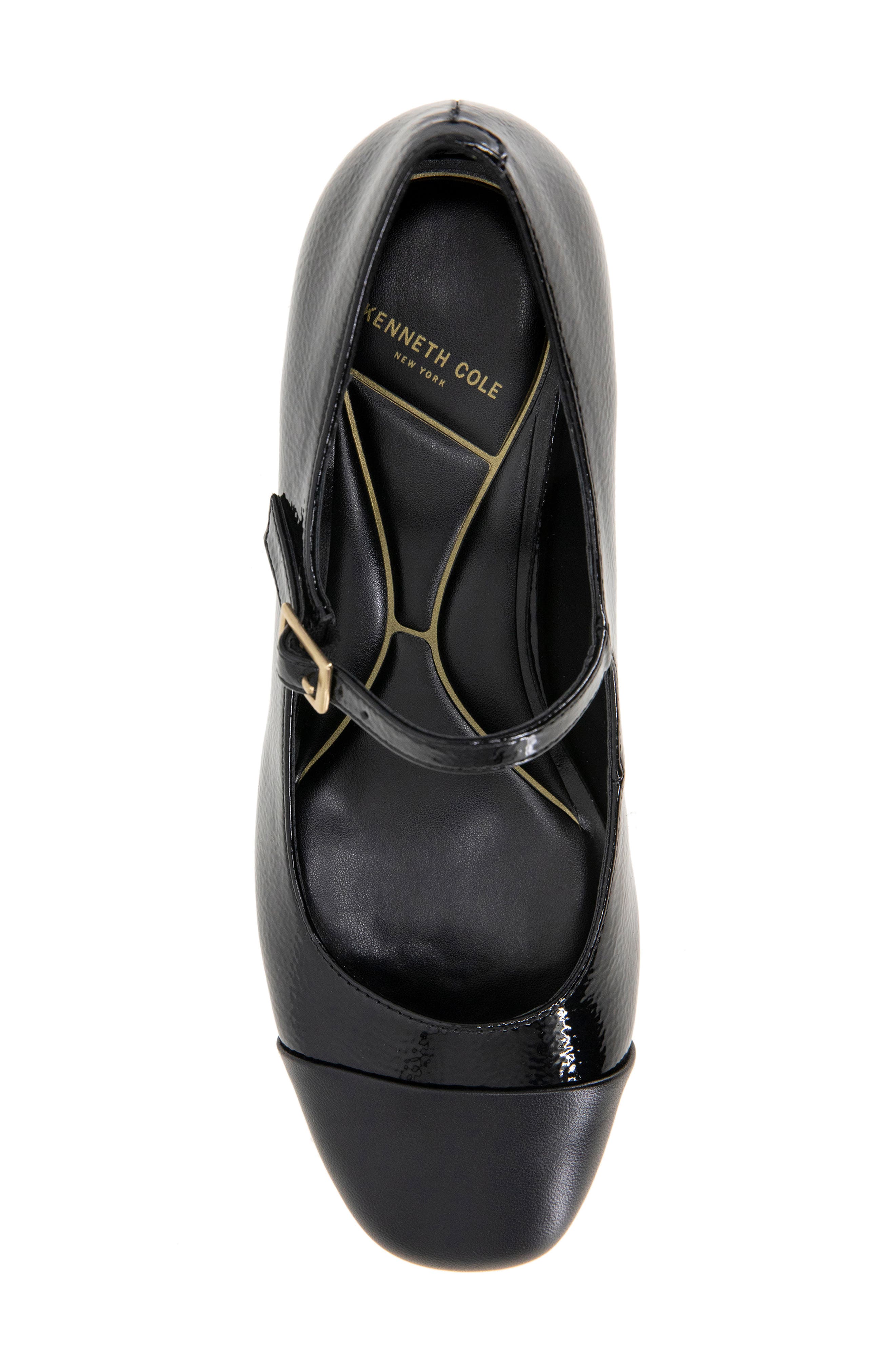 Kenneth Cole Alec Mary Jane Pump, Alternate, color, Black/ Black Patent