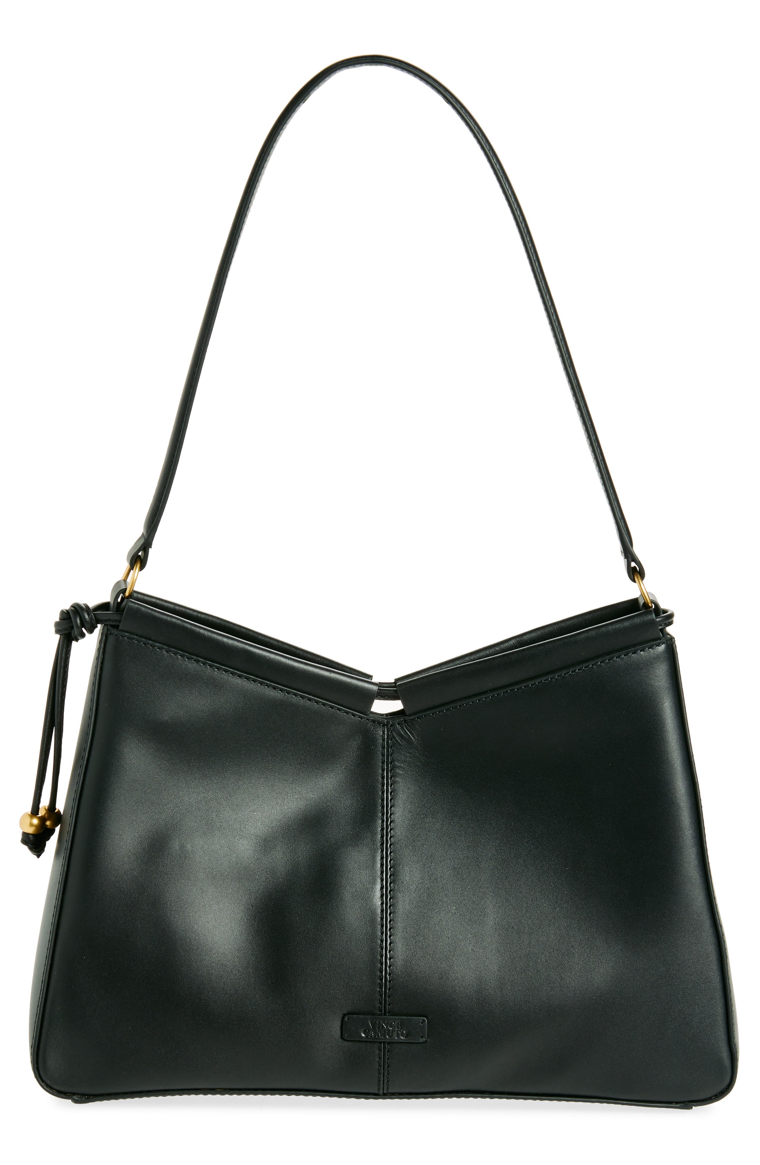 Vince Camuto Lesly Leather Shoulder Bag, Main, color, 