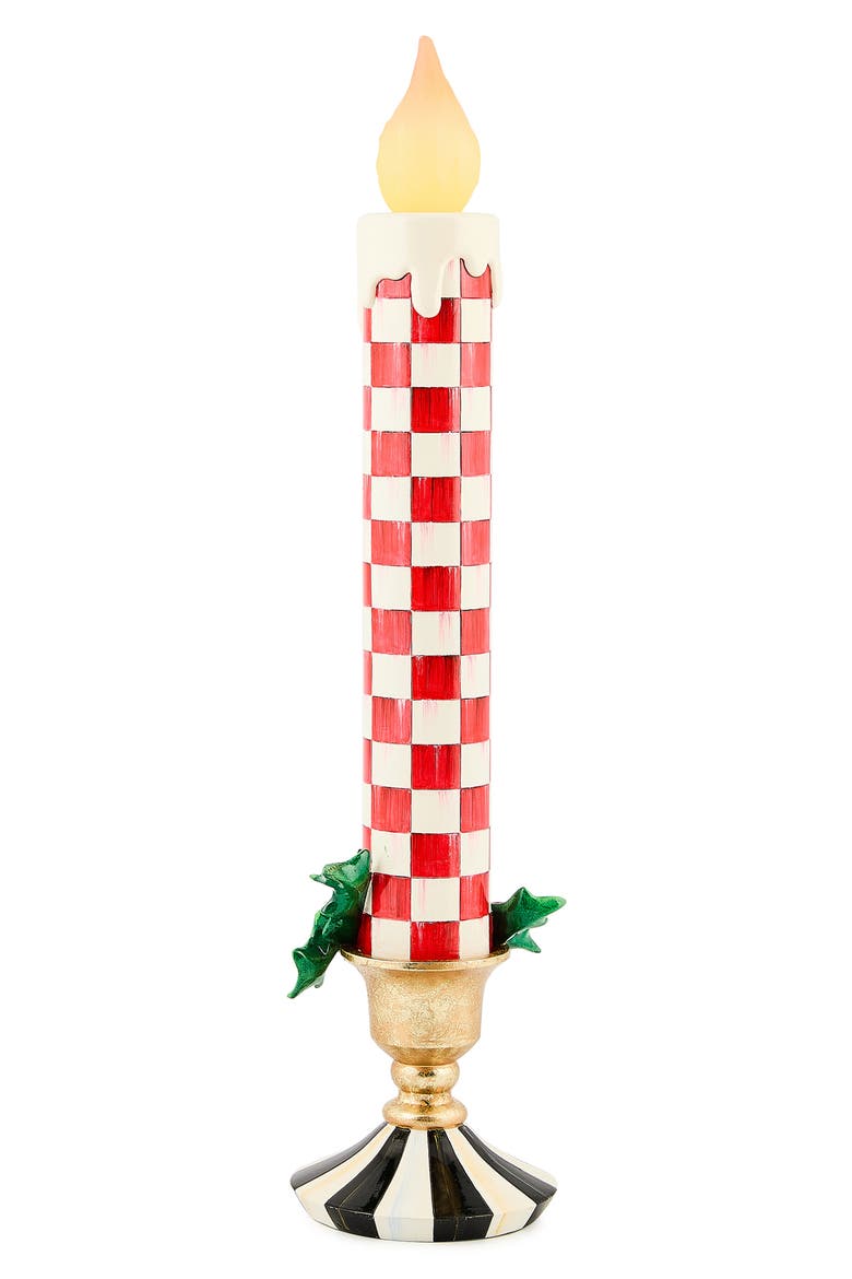 Check It Out Red Illuminated Retro Candle, Alternate, color, RED
