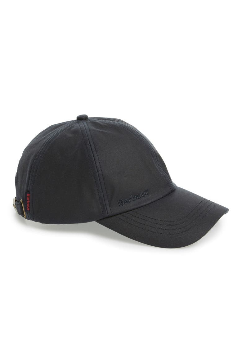 Waxed Cotton Baseball Cap, Alternate, color, NAVY