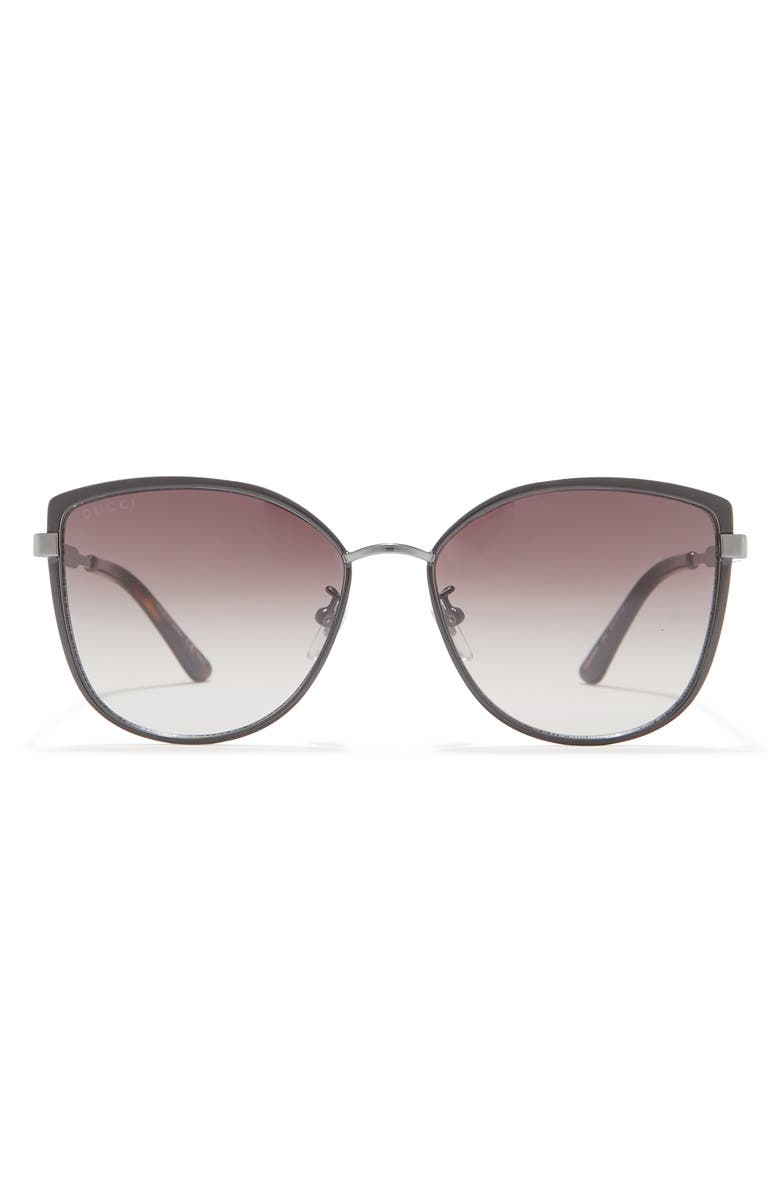Gucci 57mm Modified Square Sunglasses, Main, color,