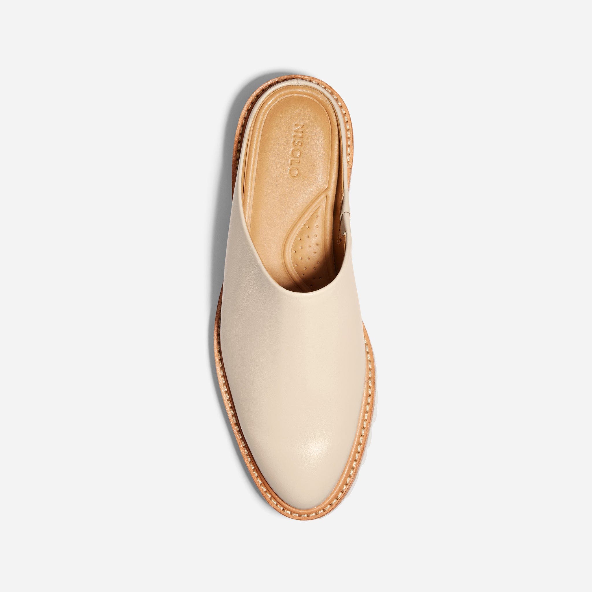 Emilee Lug Mule, Alternate, color, Bone