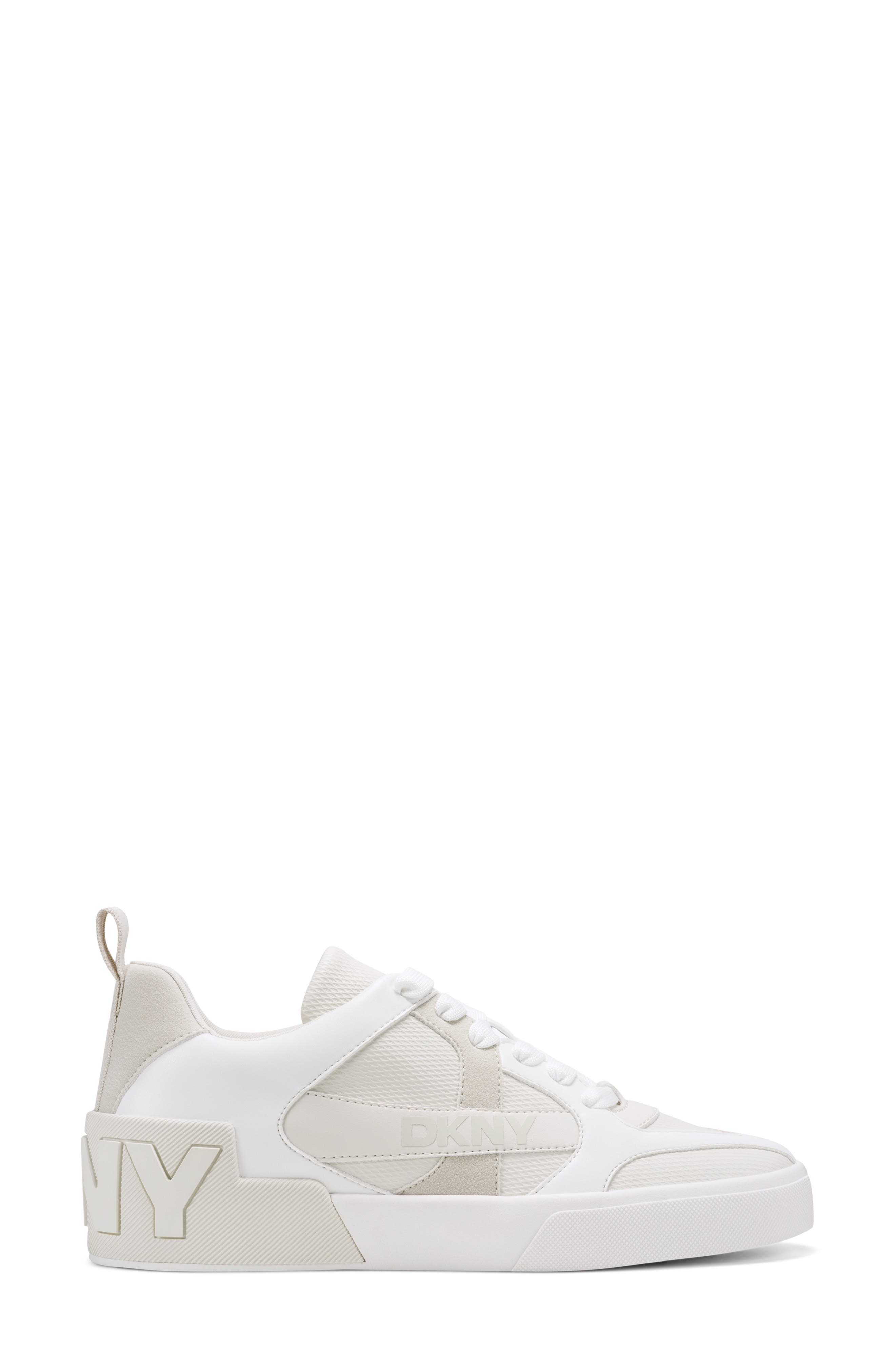 DKNY Magdelena Sneaker, Alternate, color, Soft White/ White