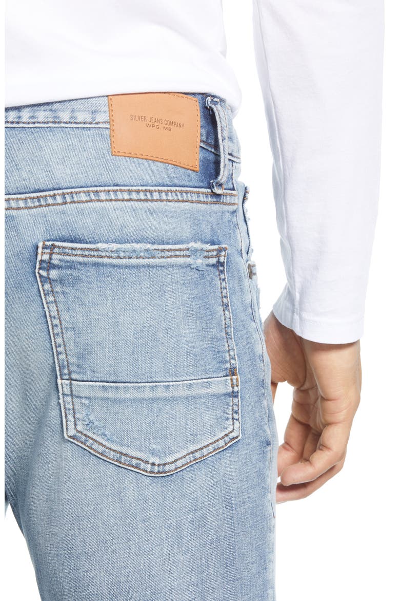Kenaston Ripped Slim Fit Jeans, Alternate, color, INDIGO