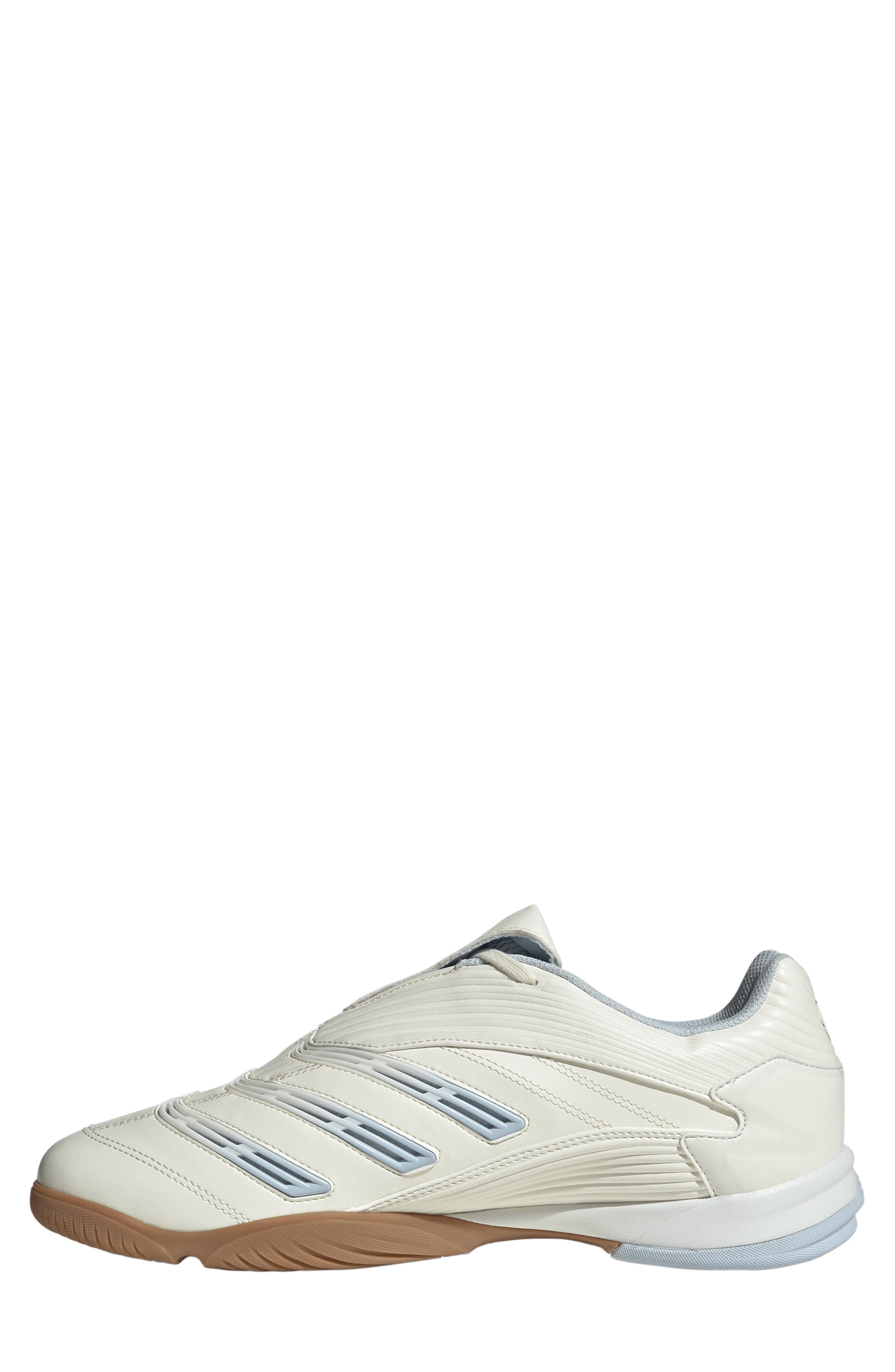 adidas Gender Inclusive Predator Sala Soccer Sneaker, Alternate, color, Off White/ Crystal Sky/ Gum4