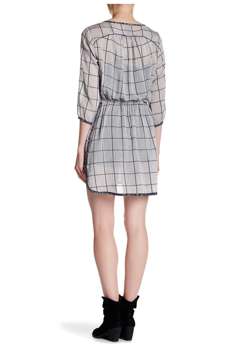 ARATTA Ines Windowpane Shirt Dress, Main, color, 