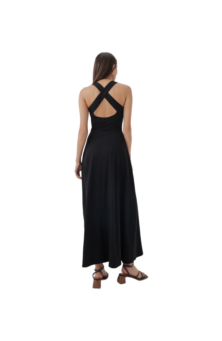 Pact Organic Cotton Fit & Flare Open Back Maxi Dress, Alternate, color,