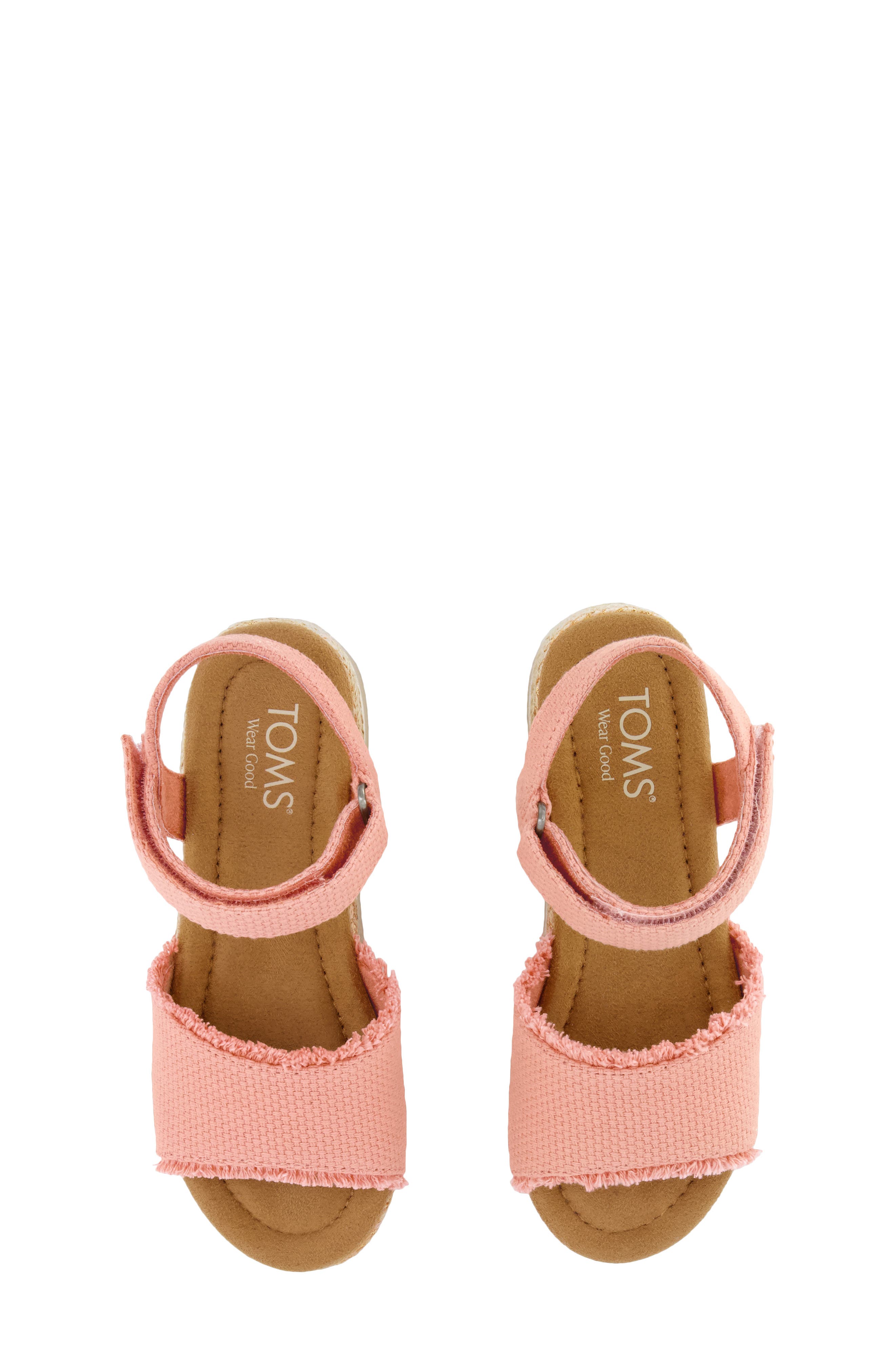TOMS Kids' Diana Platform Sandal, Alternate, color, Medium Pink