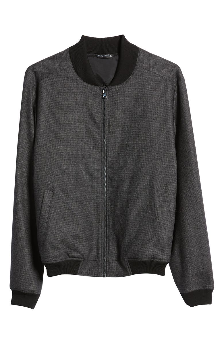 Jack Victor Bennett Stretch Wool Bomber Jacket, Alternate, color,