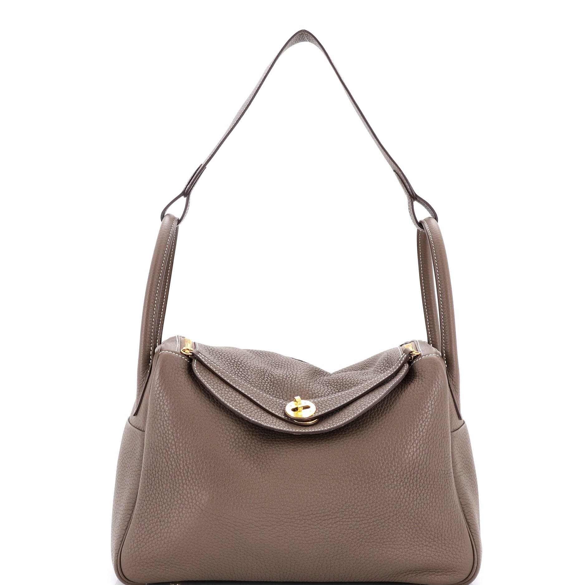 Pre-Owned Hermes Lindy Bag Clemence 30, Main, color, Etoupe