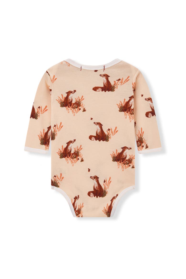 Organic Cotton Long Sleeve One Piece, Alternate, color, Floral Fox