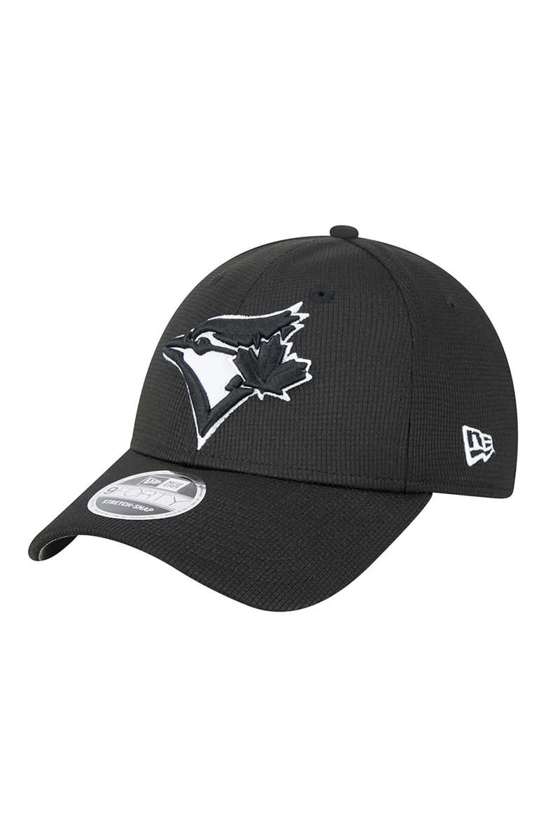 New Era Men's New Era Black Toronto Blue Jays Pivot 9FORTY Adjustable Hat, Main, color, 