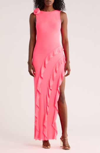 AFRM LOS ANGELES Airess Ruffle Maxi Dress