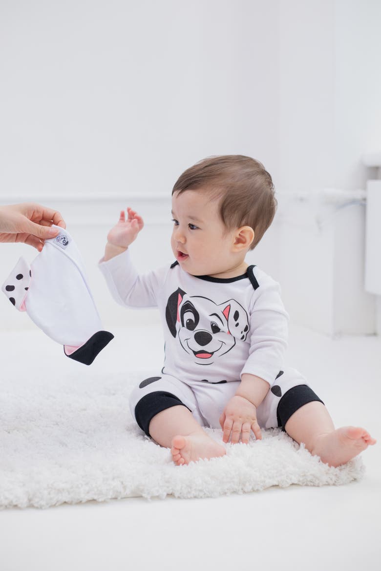 Cosplay Coverall and Hat Set, Alternate, color, Dalmatian White