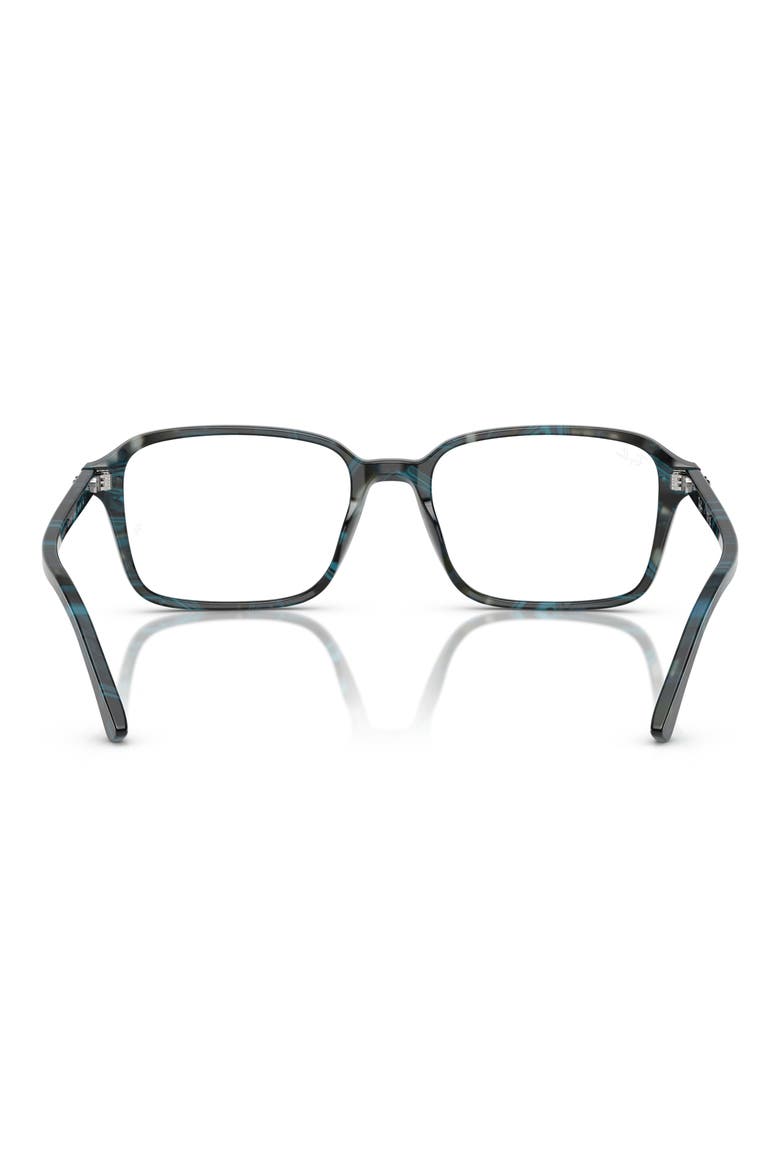 54mm Square Optical Glasses, Alternate, color, ROSE GOLD BLACK