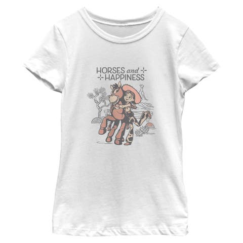 Girl's Toy Story 5 Horses And Happiness  Graphic T-Shirt