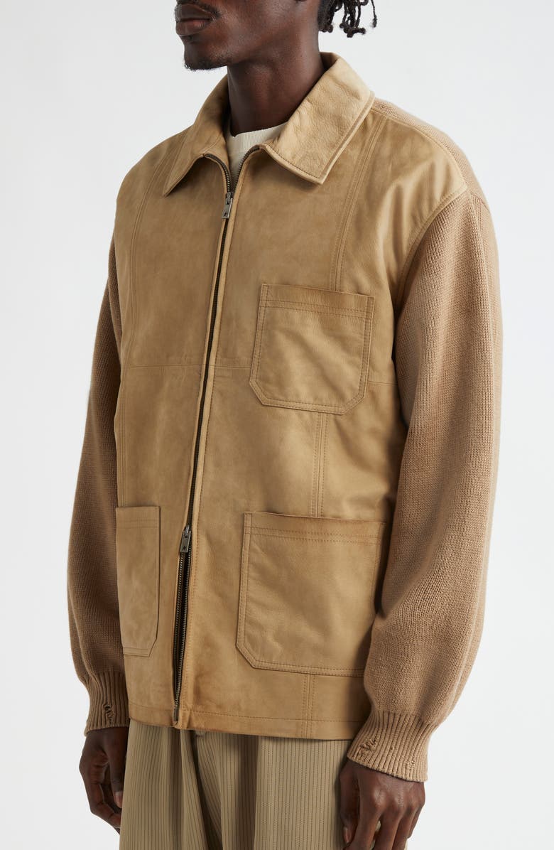 Golden Goose Journey Mixed Media Full Zip Jacket, Alternate, color, 