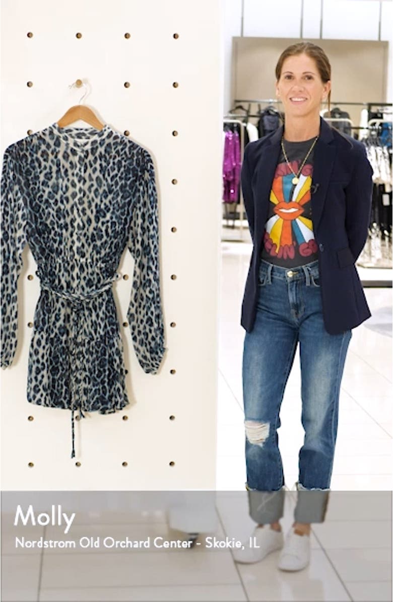 Jen Long Sleeve Silk Shirtdress, sales video thumbnail