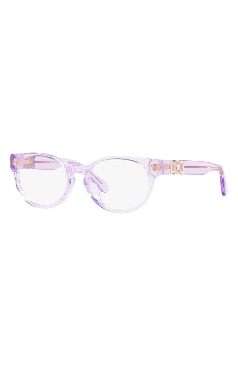 Versace Kids' 45mm Oval Optical Glasses, Alternate, color,