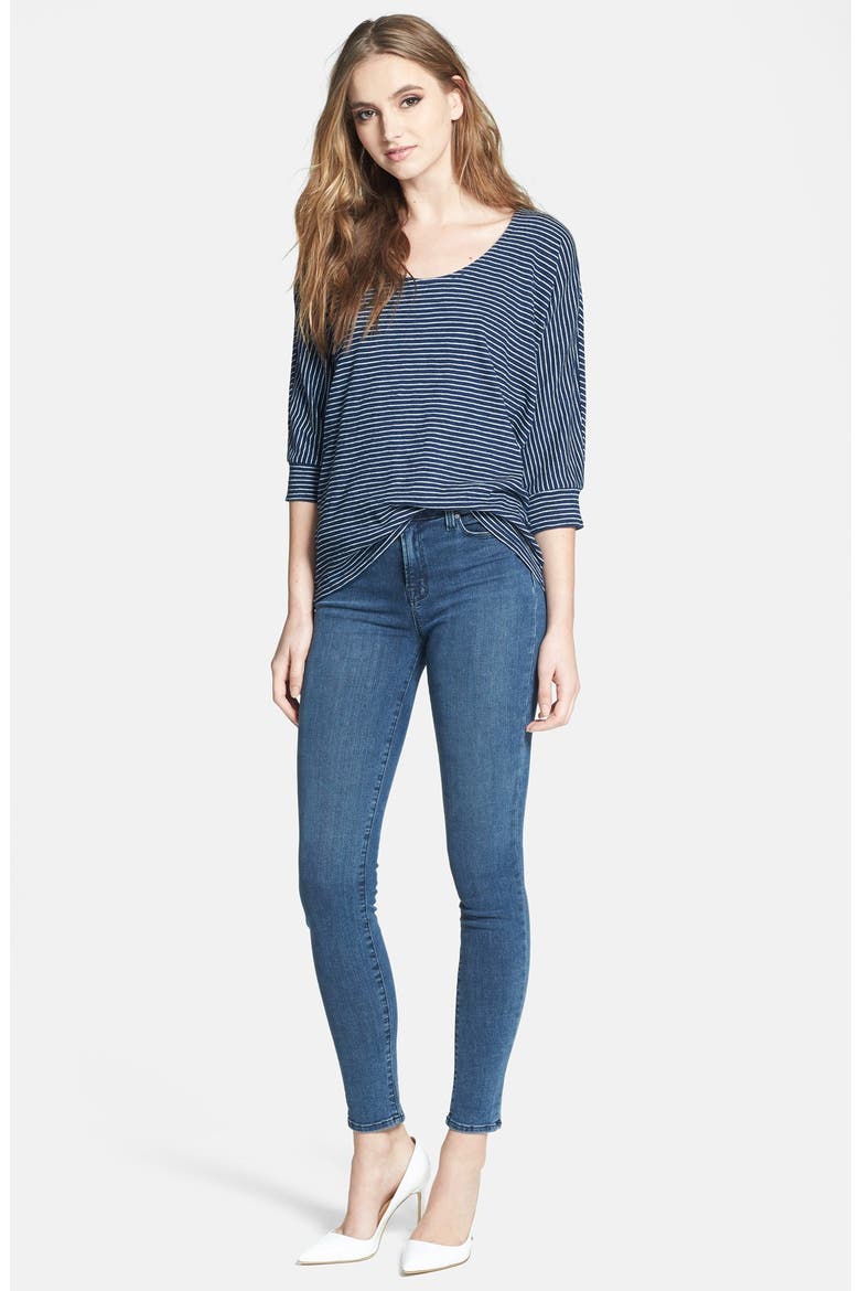 'Maria 2311' High Rise Skinny Jeans, Alternate, color, SPRUCESTONE