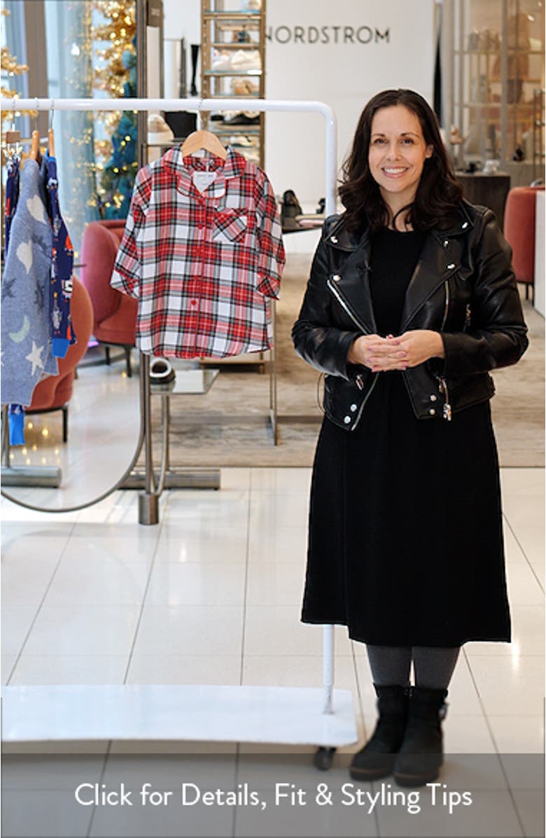 Kids' Tartan Plaid Flannel Nightgown, sales video thumbnail