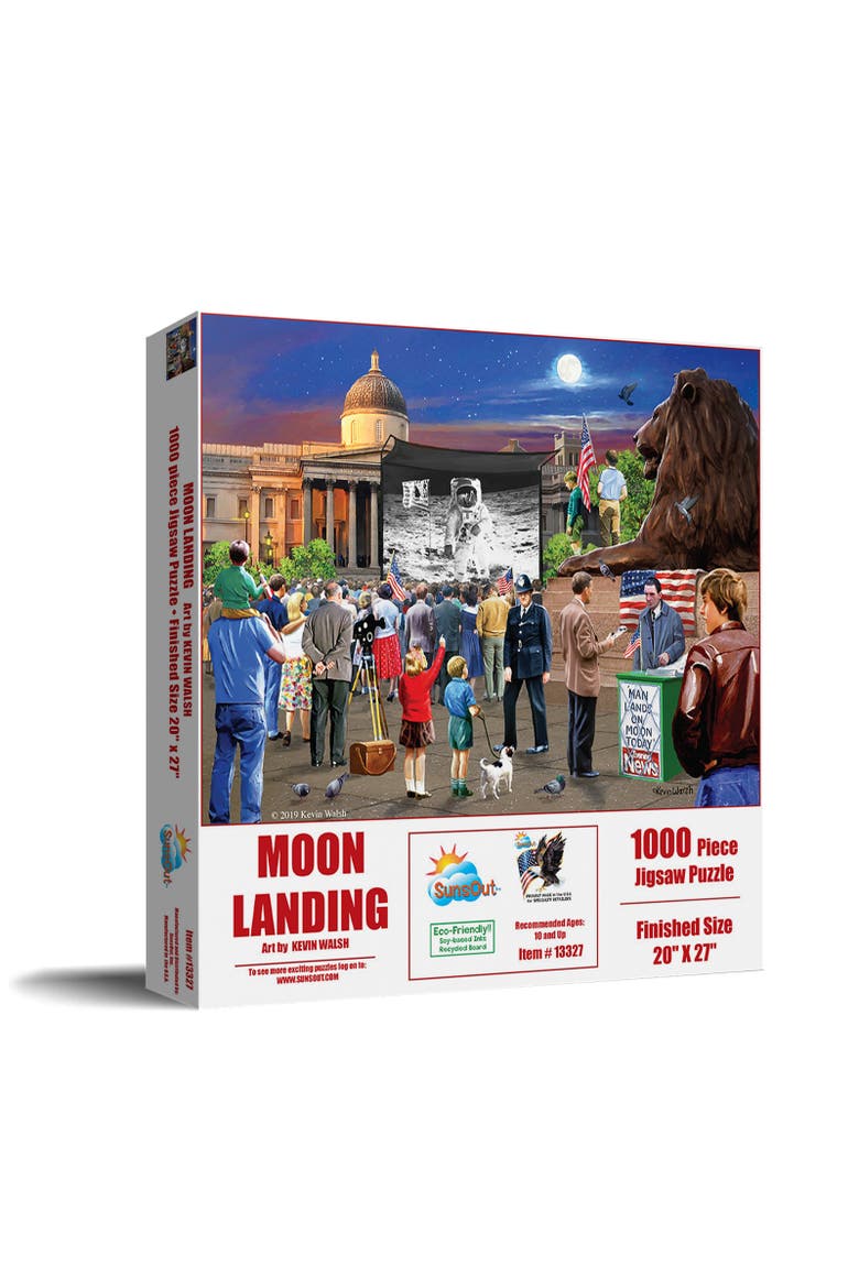 Moon Landing 1969 1000 piece Jigsaw Puzzle for Adults, Main, color, Multicolor