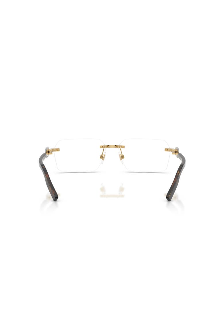 60mm Rectangle optical glasses, Alternate, color, Gold