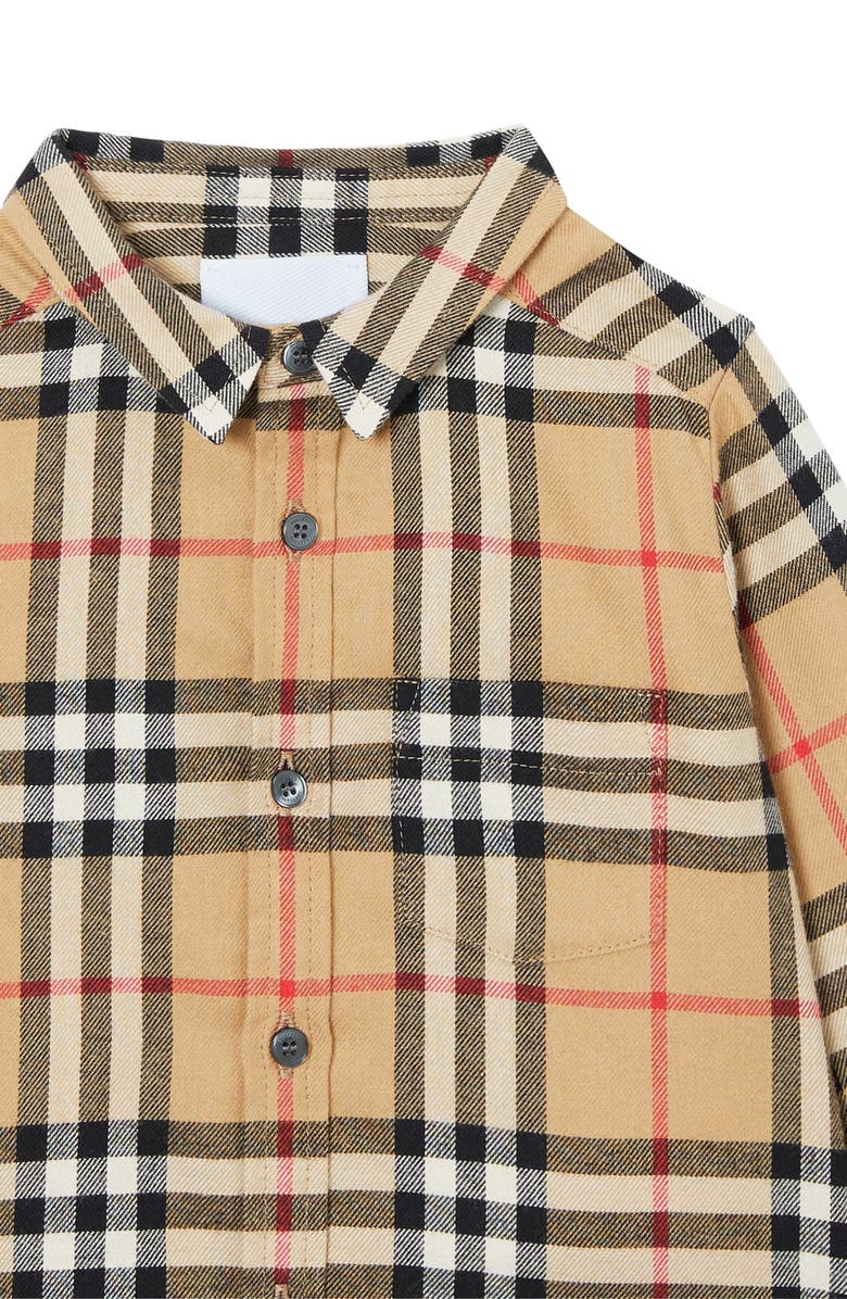 Burberry Fredrick Check Flannel Shirt, Alternate, color, 
