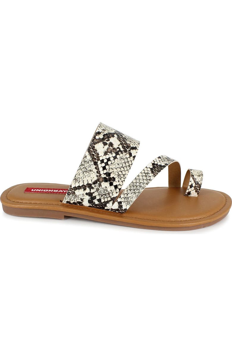 UNIONBAY Royal Snake Skin Print Sandal, Alternate, color,