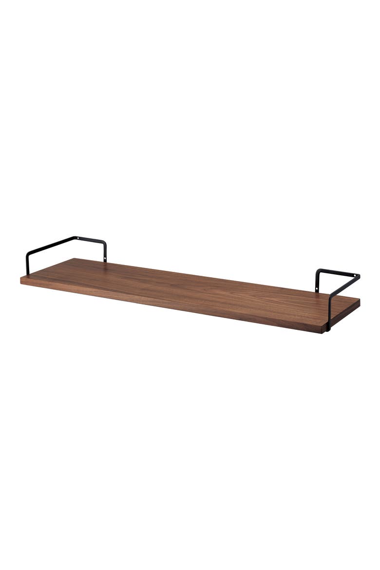 Tower Wood Shelf, Main, color, BLACK