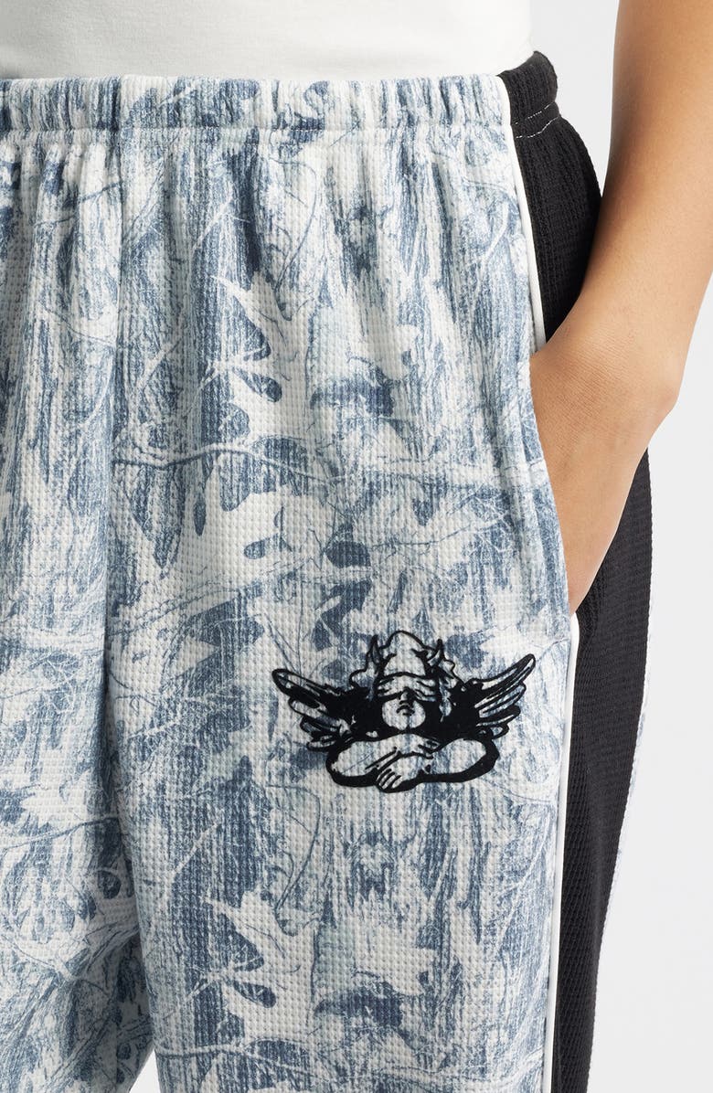 BOYS LIE Snowed in Camo Thermal Sweatpants, Alternate, color, Black And White