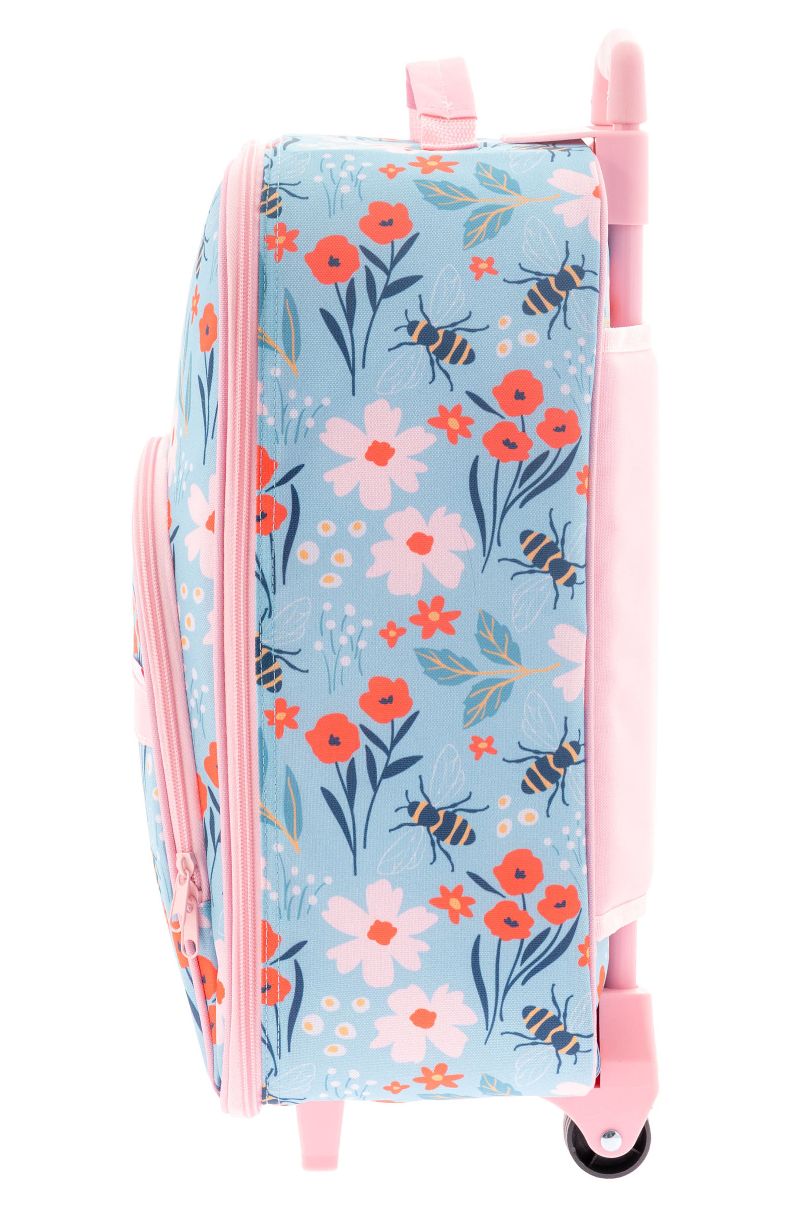 Stephen Joseph Kids' Print Rolling Luggage, Alternate, color, Light Blue