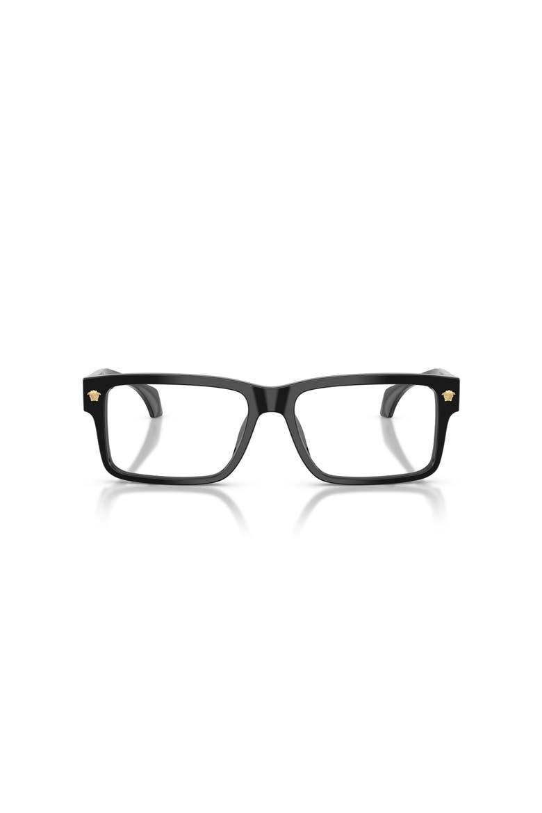 56mm Rectangle optical glasses, Alternate, color, Black