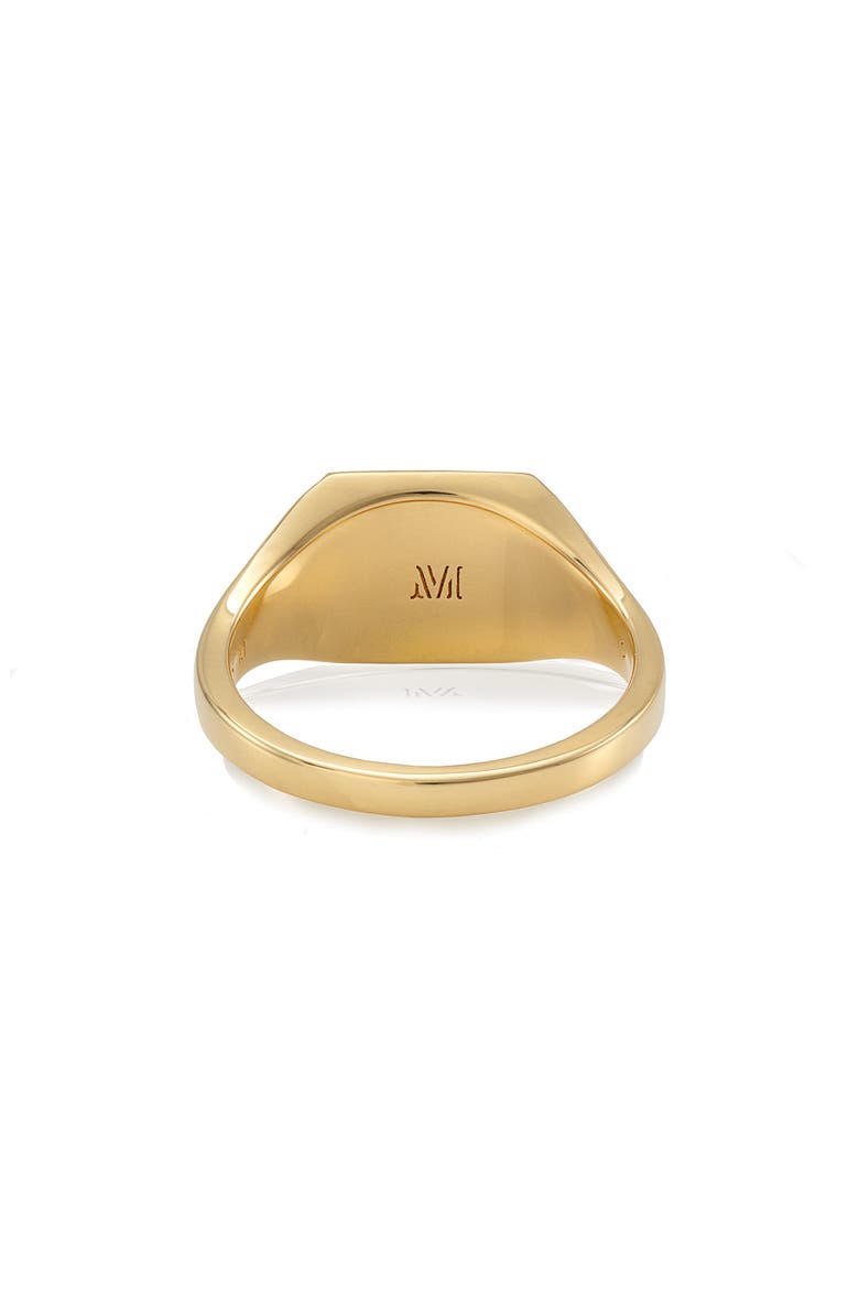 Signature Signet Ring, Alternate, color, YELLOW GOLD